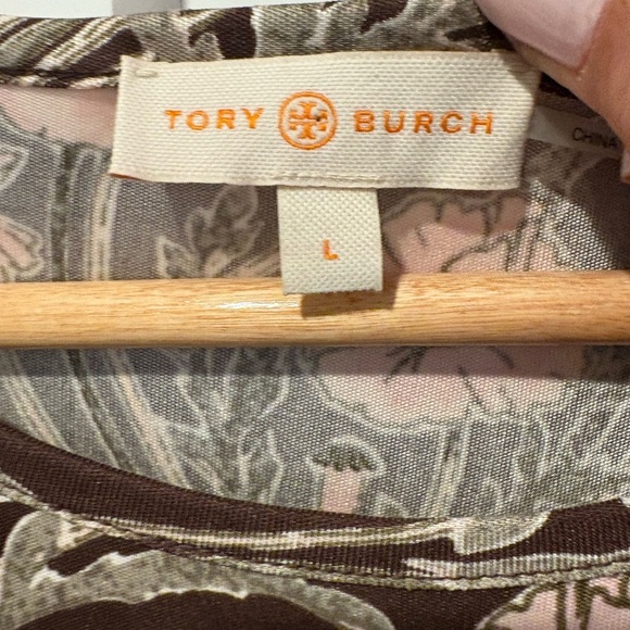 Tory Burch Dagny Silk Jersey Dress Sz L - Picture 6 of 16